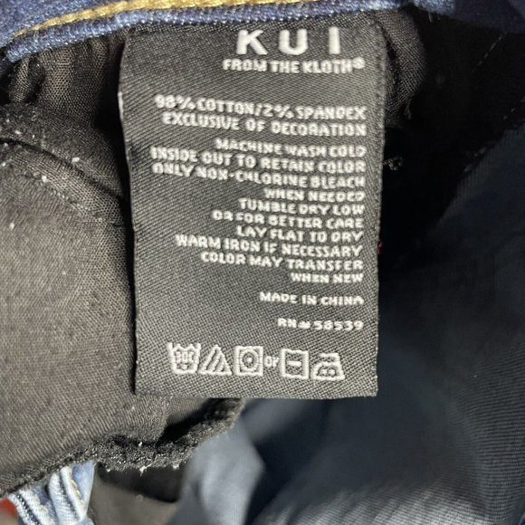 KUT From the Kloth Skinny Ankle Jeans Women’s 2 Floral Embroidered Medium Wash - Picture 11 of 11
